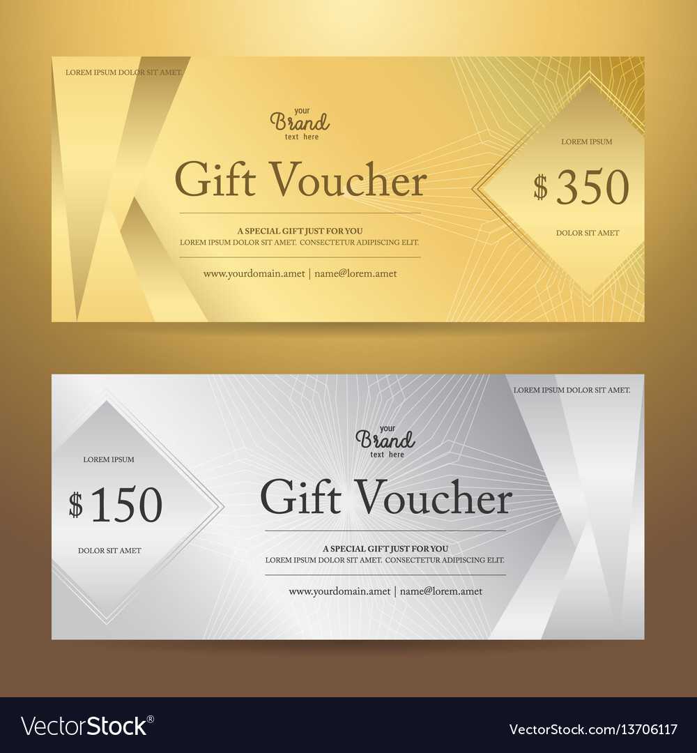 Elegant Gift Voucher Or Gift Card Template In Elegant Gift Certificate Template