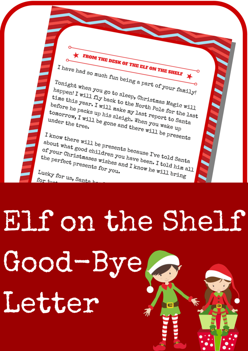 Elf On The Shelf Good Bye Letter – A Grande Life Pertaining To Elf Goodbye Letter Template