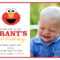 Elmo Birthday Card Template ] – Free Elmo Invitation Throughout Elmo Birthday Card Template