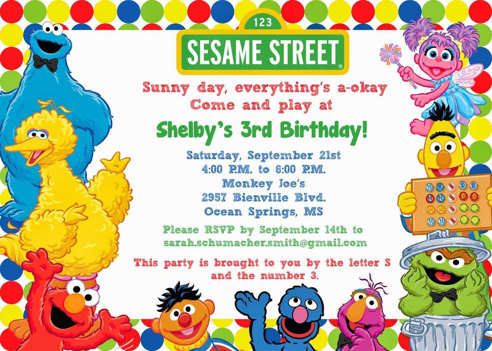 Elmo Birthday Invitation Template – Cards Design Templates In Elmo Birthday Card Template