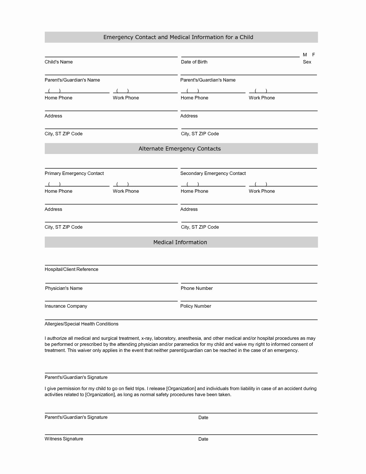 Emergency Contact Form Word Doc – Horizonconsulting.co Regarding Emergency Contact Card Template