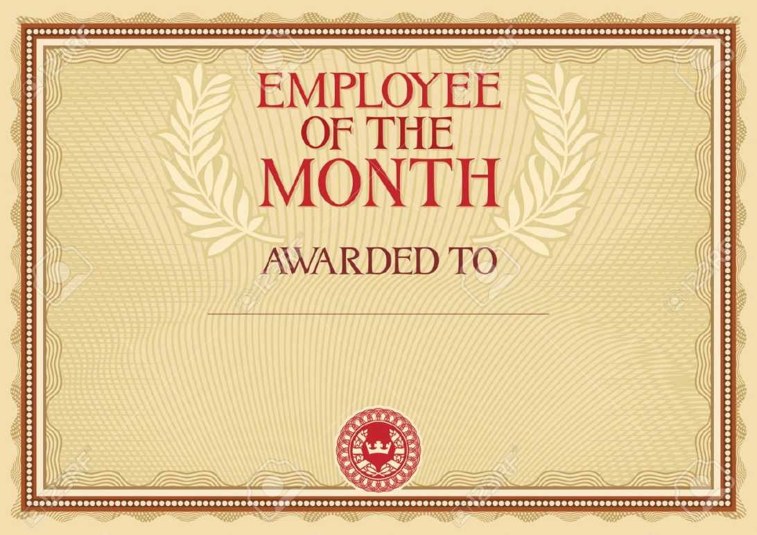 Employee Of The Month Certificate Examples Pdf Free Format Intended For Employee Of The Month Certificate Template