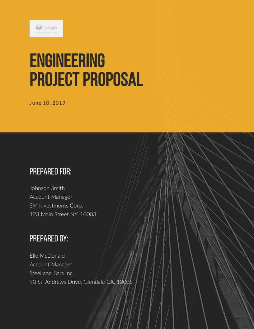 Engineer Proposal Template – Visme Intended For Engineering Proposal Template