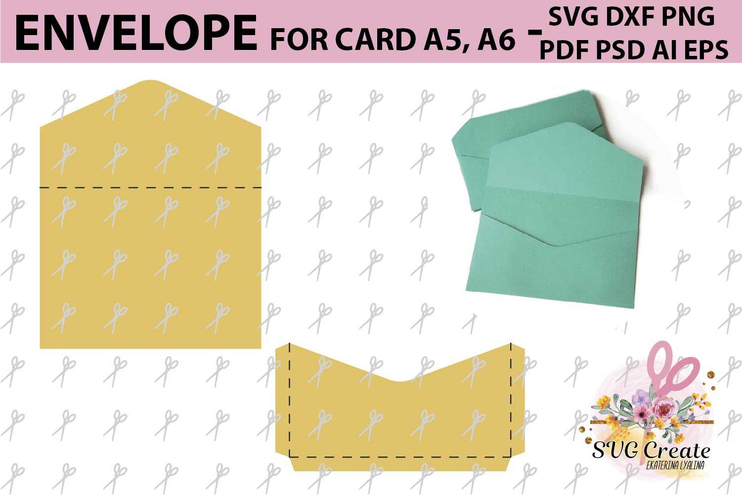 Envelope Template, Svg Printable Pdf Diy Digital For Envelope Templates For Card Making