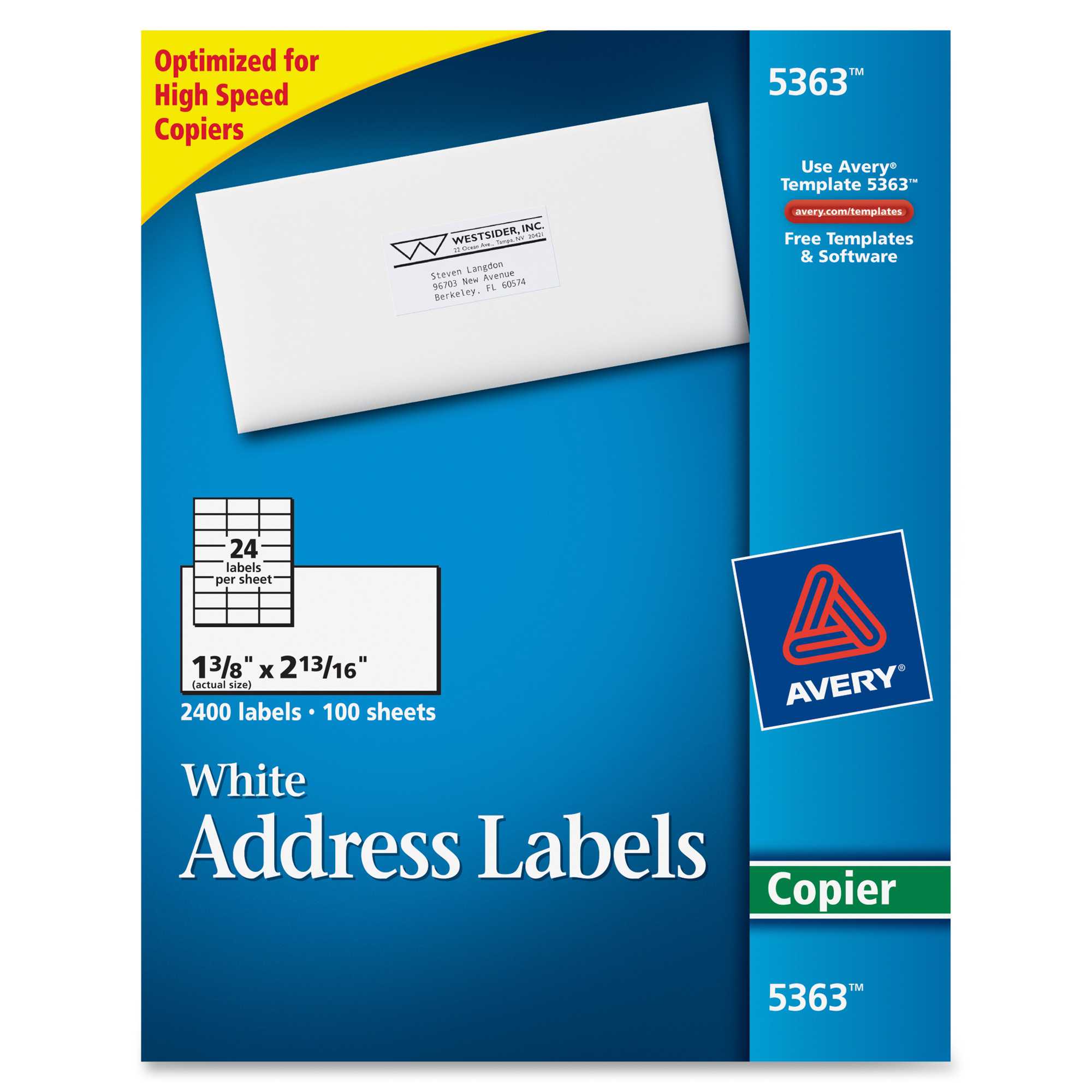 Etiqueta De Dirección Avery® – Reparto Within Free Labels Template 16 Per Sheet