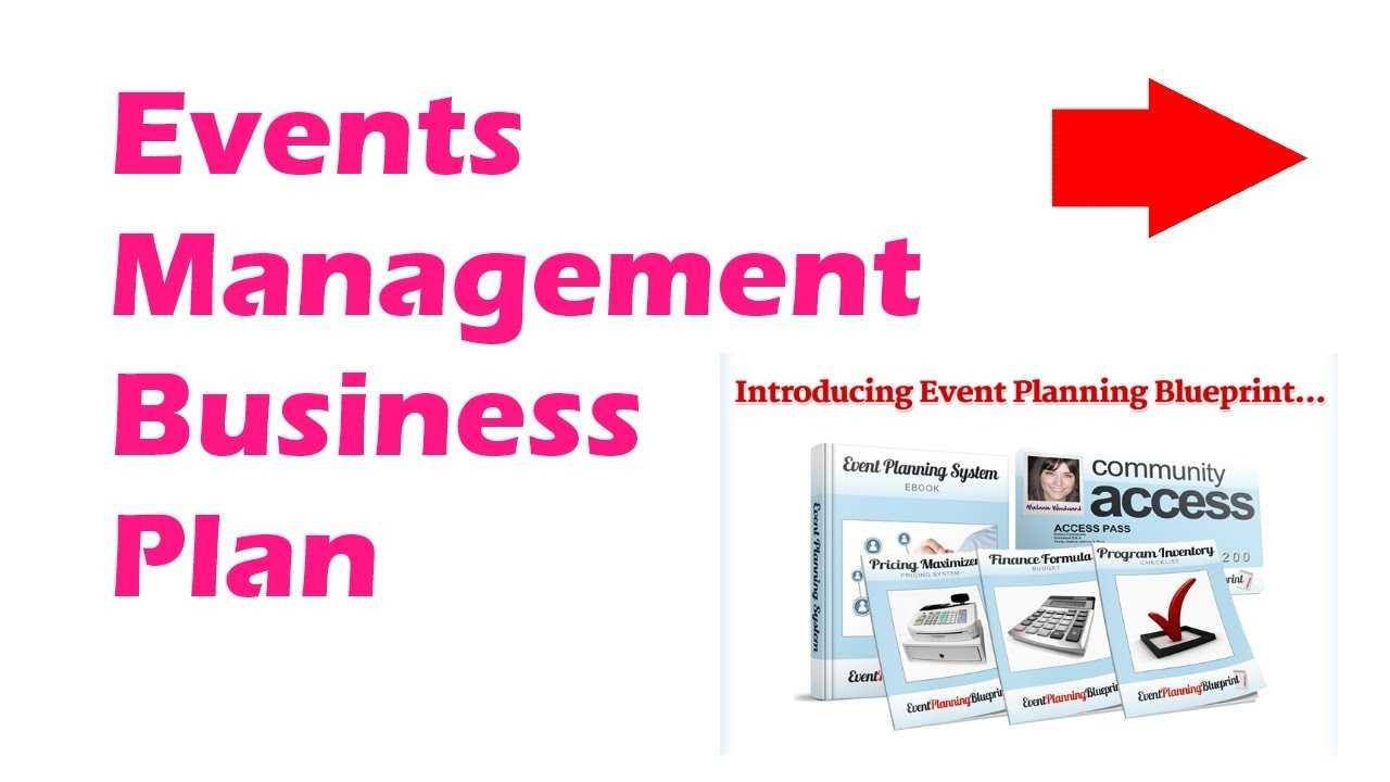 Events Company Business Plan Sample For Management Pdf Throughout Events Company Business Plan Template