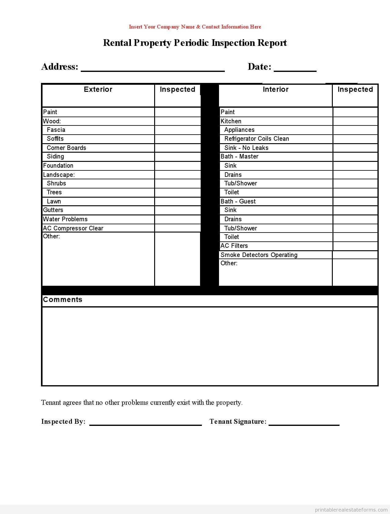 Excel Dimensional Inspection Port Template Periodic For Ntal For Drainage Report Template
