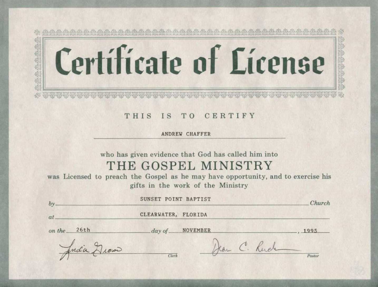 Exceptional Printable Ordination Certificate | Dan's Blog With Regard To Free Ordination Certificate Template