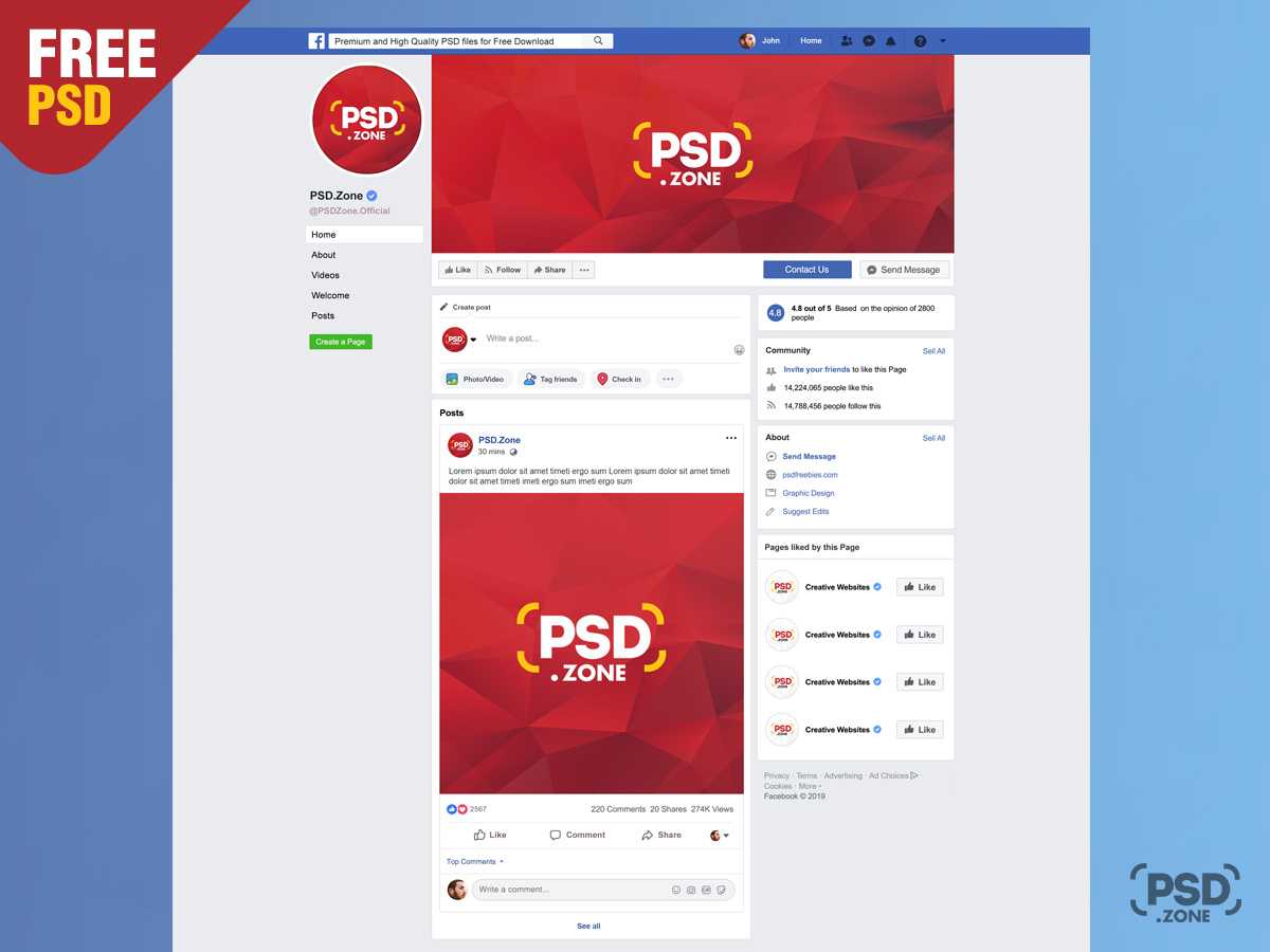 Facebook Page Mockup Template Psd – Best Free Mockups With Regard To Facebook Ad Template Psd