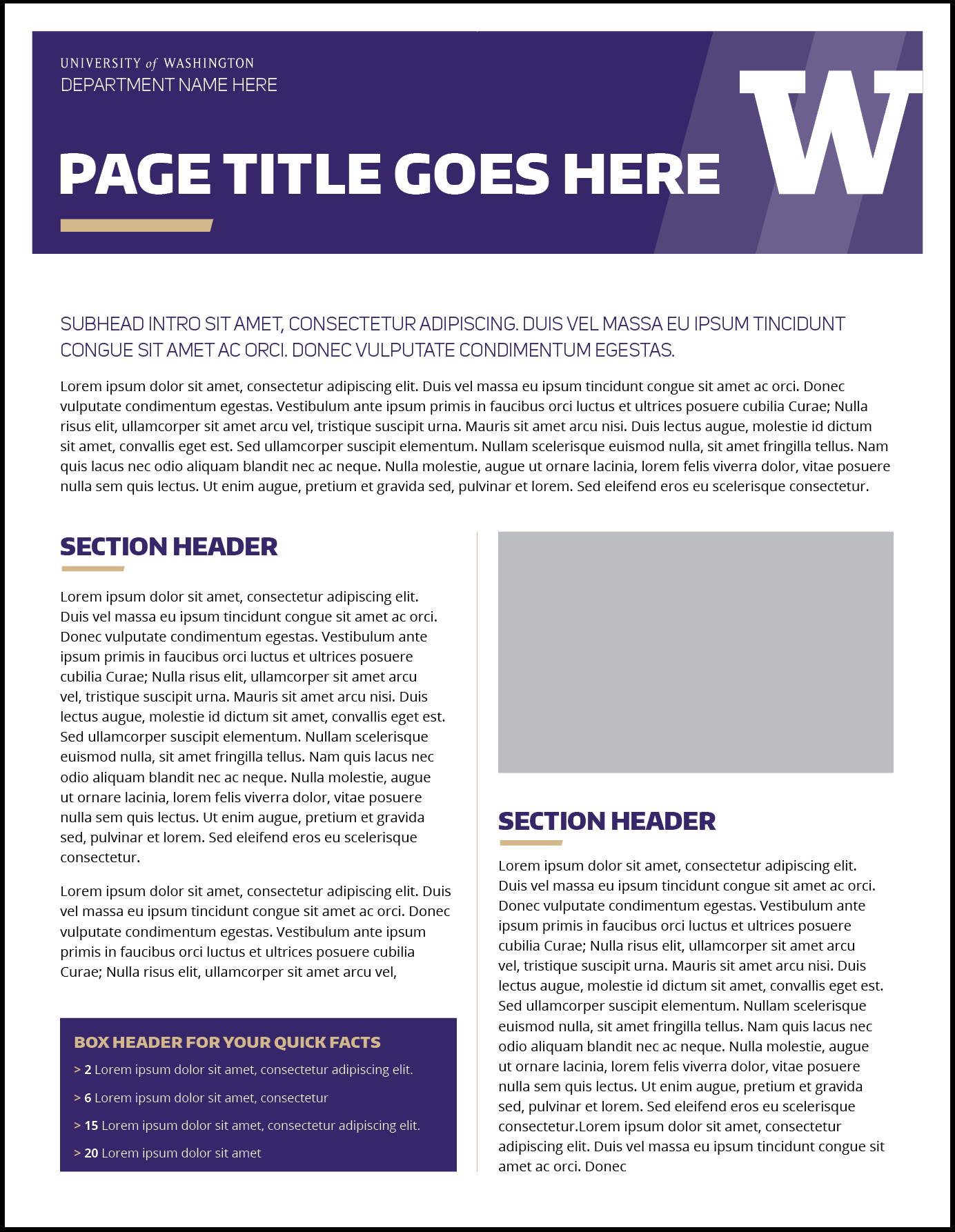 Fact Sheet | Uw Brand Within Fact Sheet Template Word