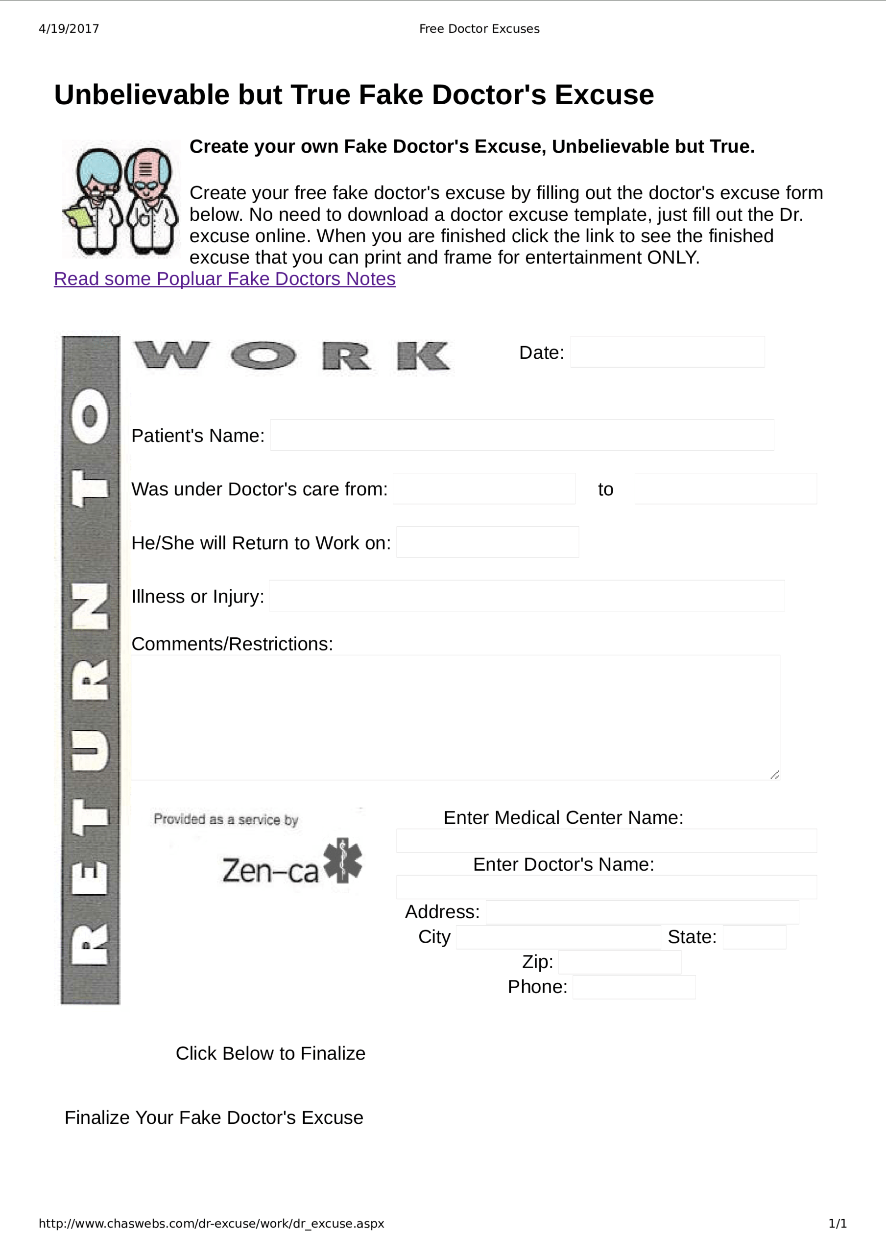 Fake Doctor Note For Work | Templates At In Dr Notes Templates