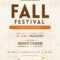 Fall Festival Flyer Intended For Fall Festival Flyer Templates Free