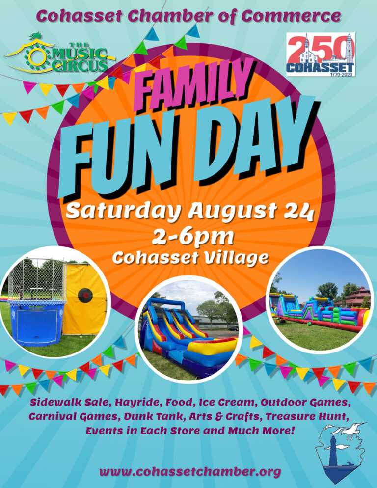 Family Fun Day! — Cohasset Chamber Of Commerce Pertaining To Family Day ...