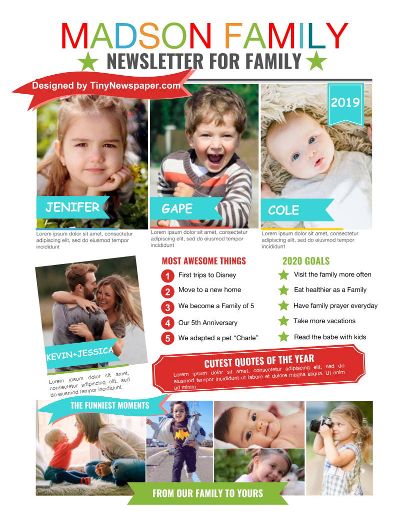 Family Newsletter Template Google Docs Within Family Newsletter Template