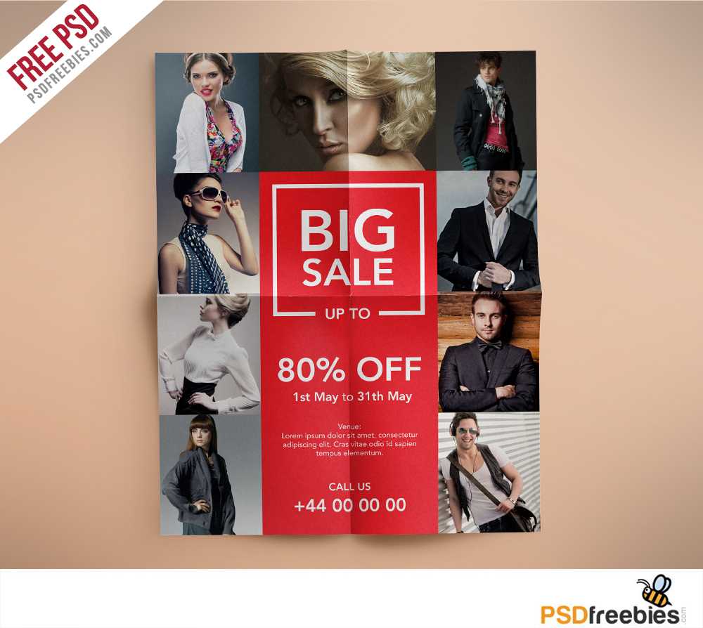 Fashion Retail Sales Flyers Free Psd Template | Psdfreebies For Fashion Flyers Templates For Free