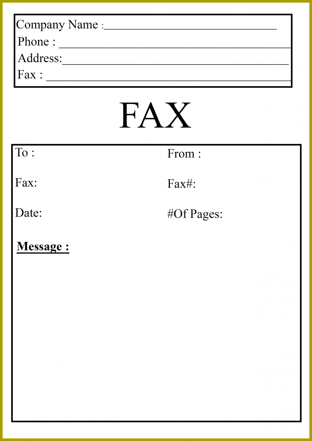 Fax Cover Sheet Pdf Free Google Docs Basic Template Word Pertaining To Fax Template Word 2010