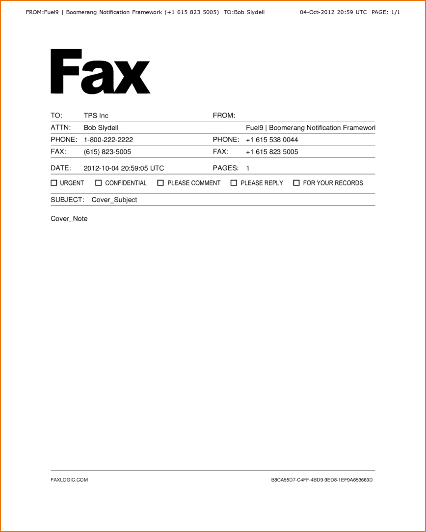 Fax Cover Sheet Template Word How To Fill Out Free Printable Inside Fax Cover Sheet Template Word 2010