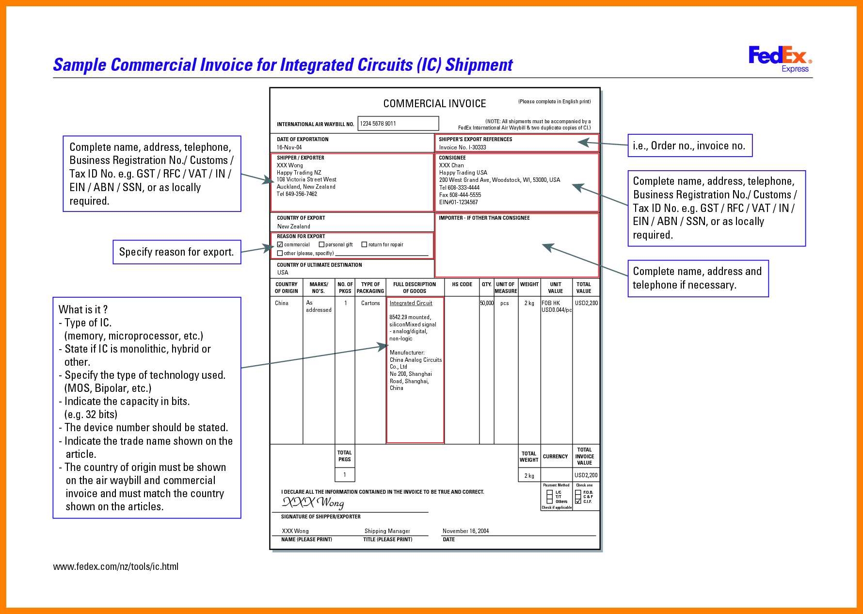 fedex-commercial-invoice-sample-apcc2017-with-regard-to-fedex