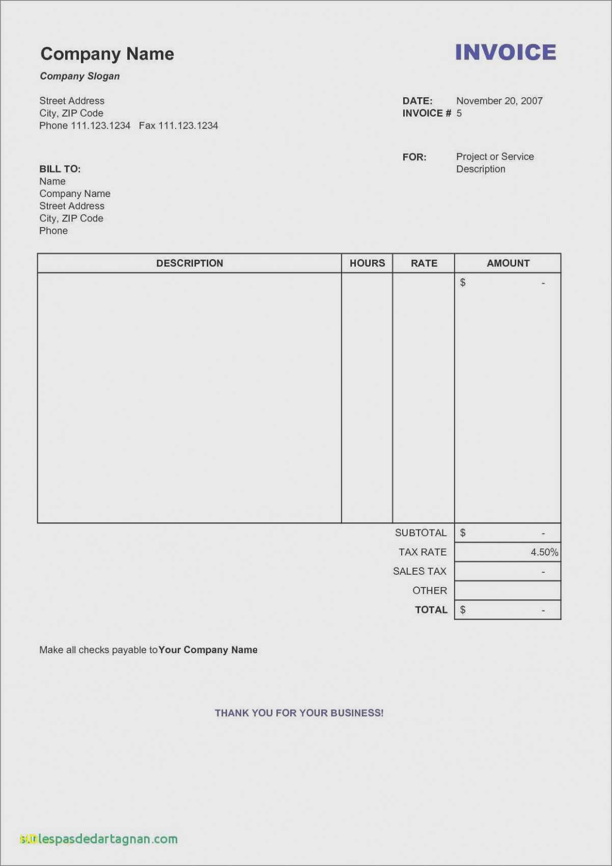 Fillable Invoice Template – Colona.rsd7 Intended For Fillable Invoice Template Pdf