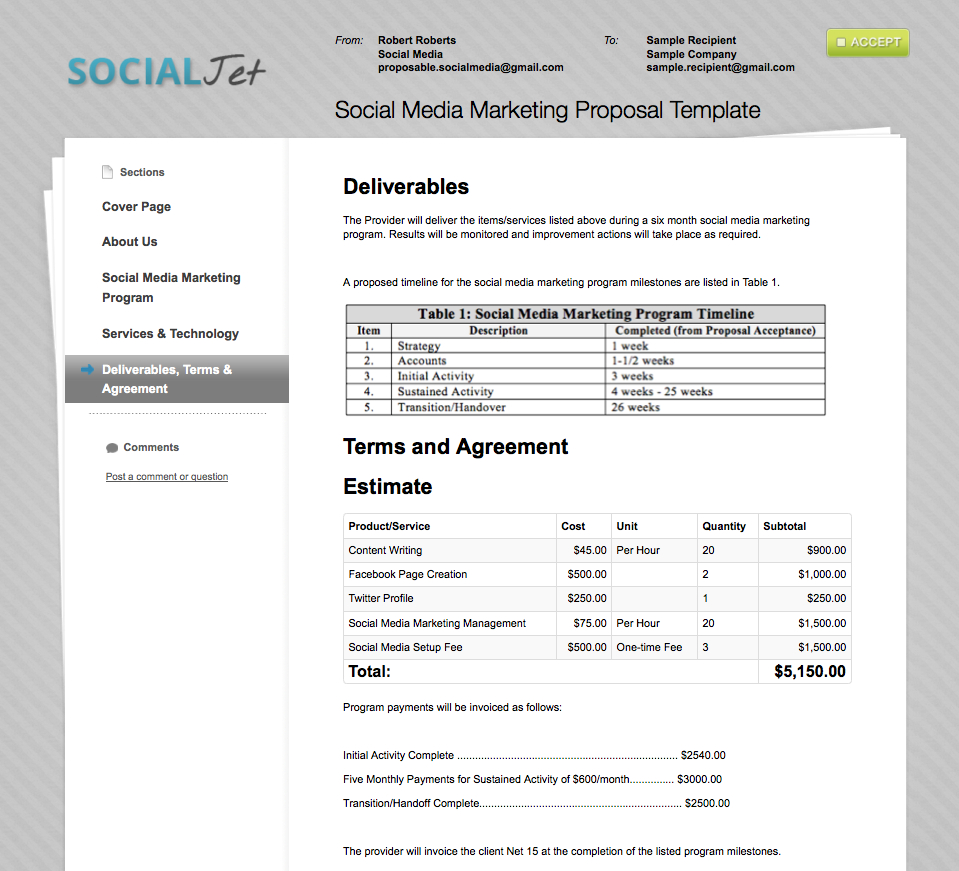 Find Your Industry Proposal Template | Proposable With Regard To Cost Proposal Template