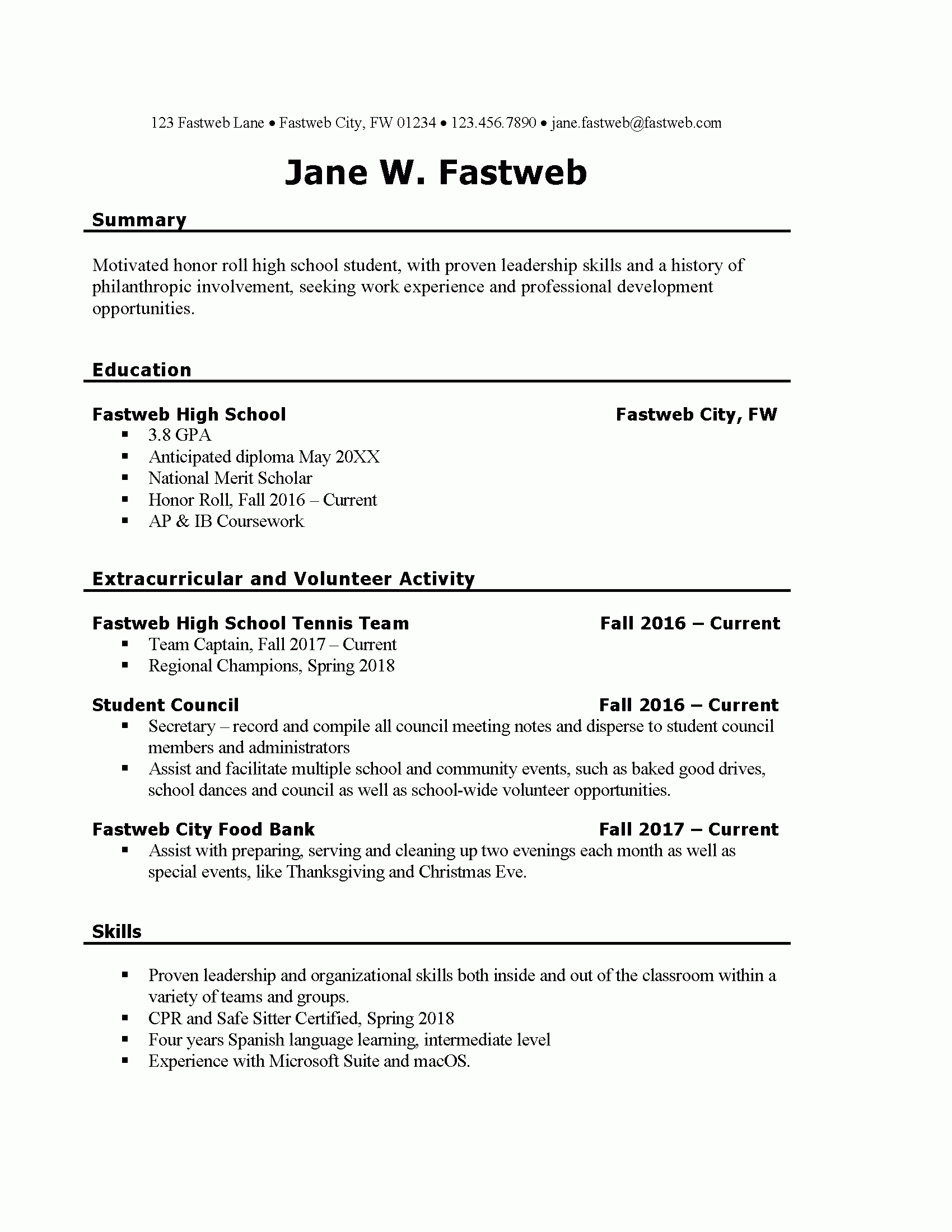 First Time Job Resume Templates - Zohre.horizonconsulting.co For First Time Resume Templates