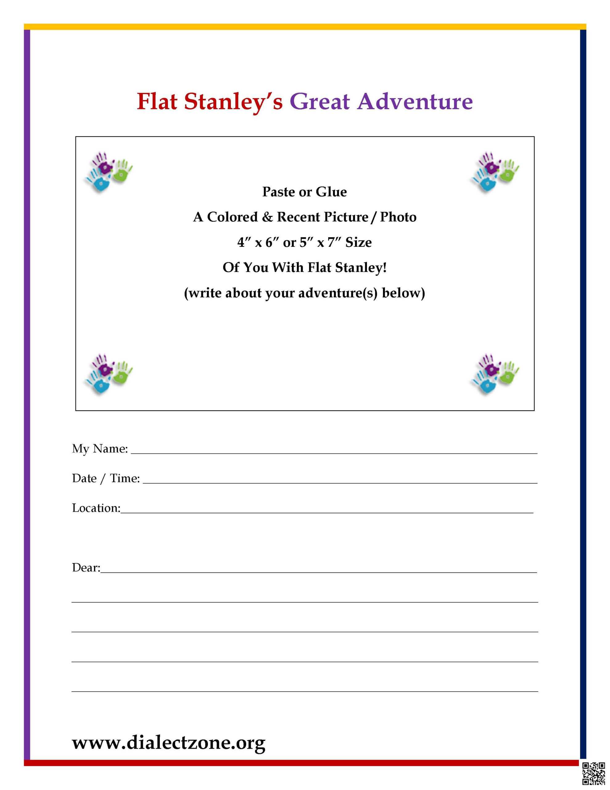 Flat Stanley Great Adventure Letter | Dialect Zone International With Flat Stanley Letter Template