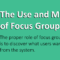 Focus Groups In Ux Research: Articlejakob Nielsen Inside Focus Group Discussion Report Template