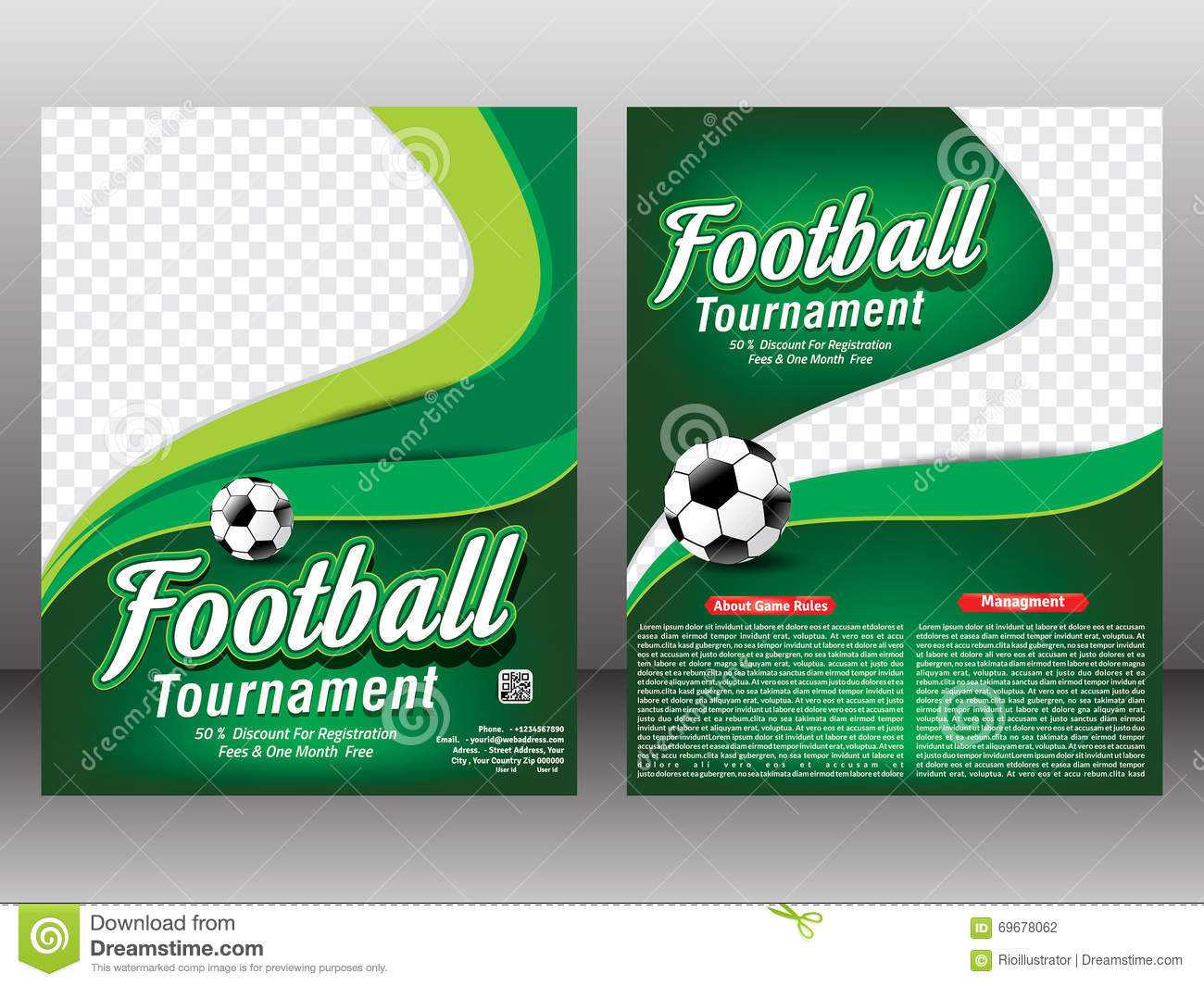 Football Tournament Flyer & Magazine Template Stock Intended For Football Tournament Flyer Template