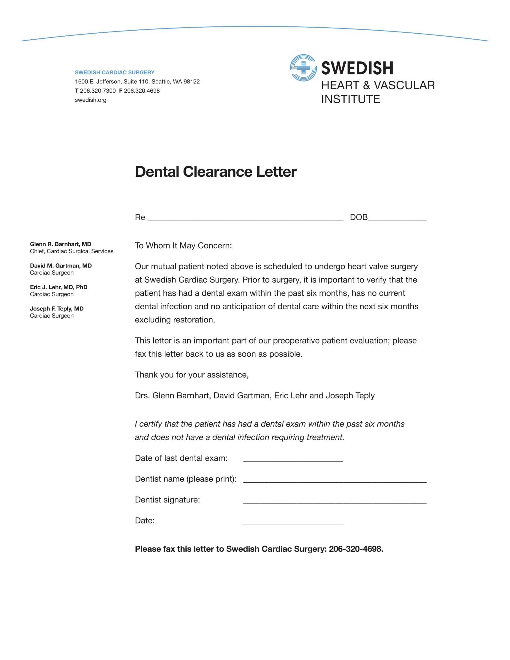 free-14-dental-medical-clearance-forms-in-pdf-ms-word-throughout