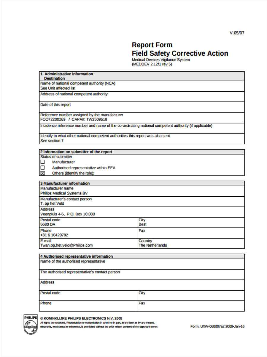 Free 21+ Corrective Action Form Examples In Pdf | Ms Word Within Corrective Action Report Template