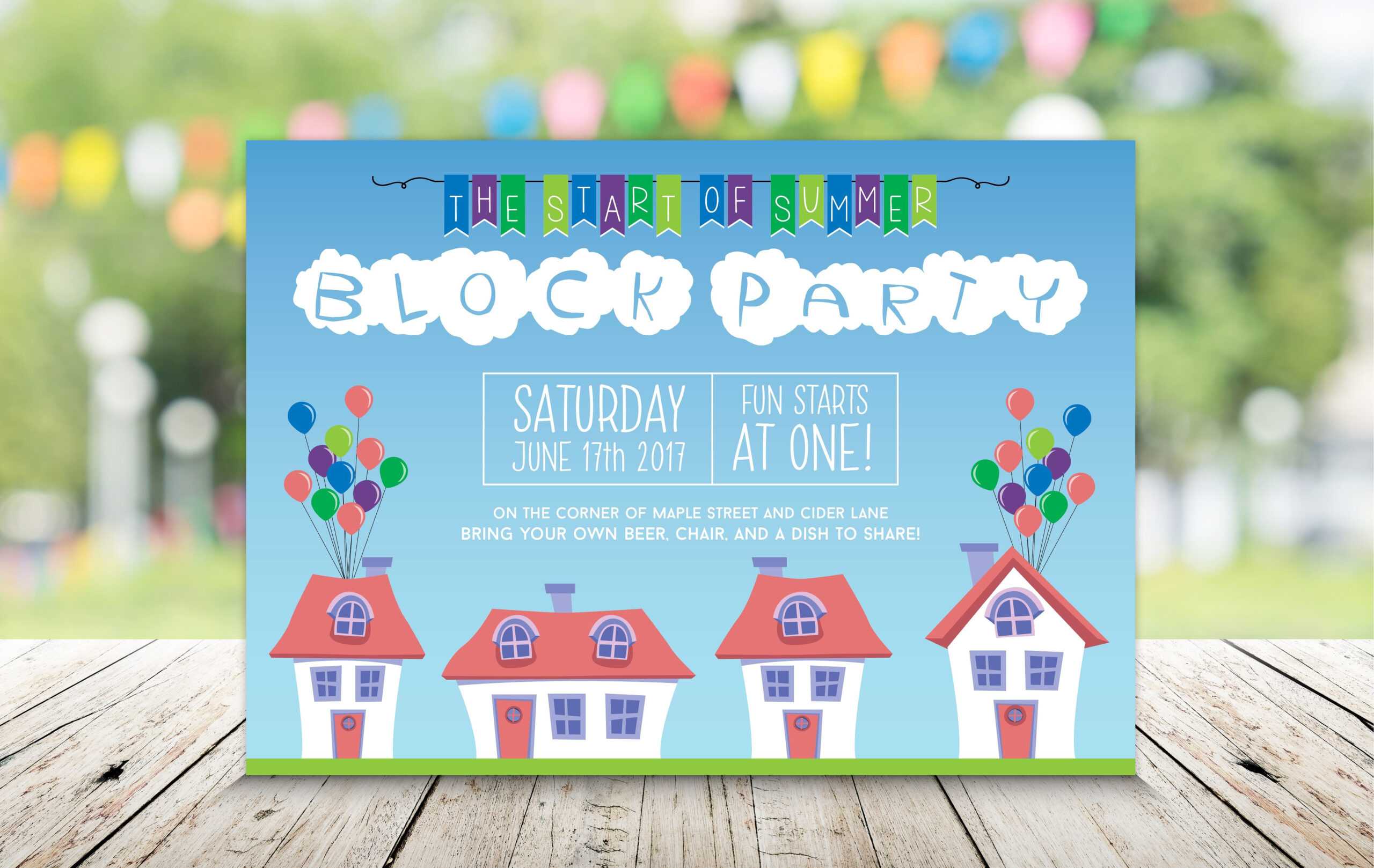 Free 21+ Summer Party Invitation Designs & Examples In For Free Block Party Flyer Template