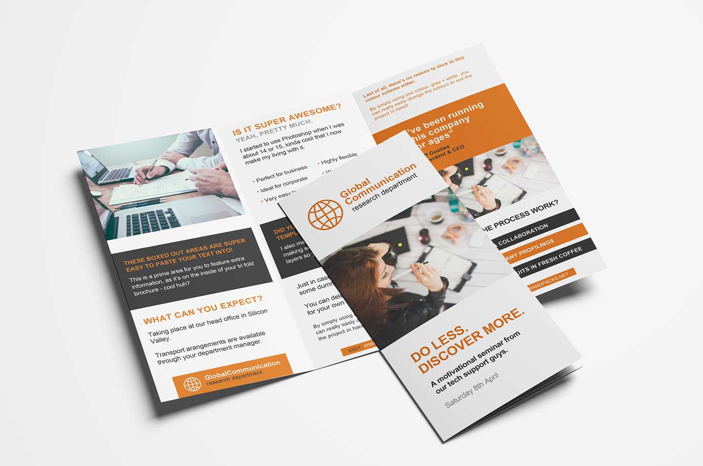 Free 3 Fold Brochure Template For Photoshop & Illustrator For Free Flyer Template Illustrator