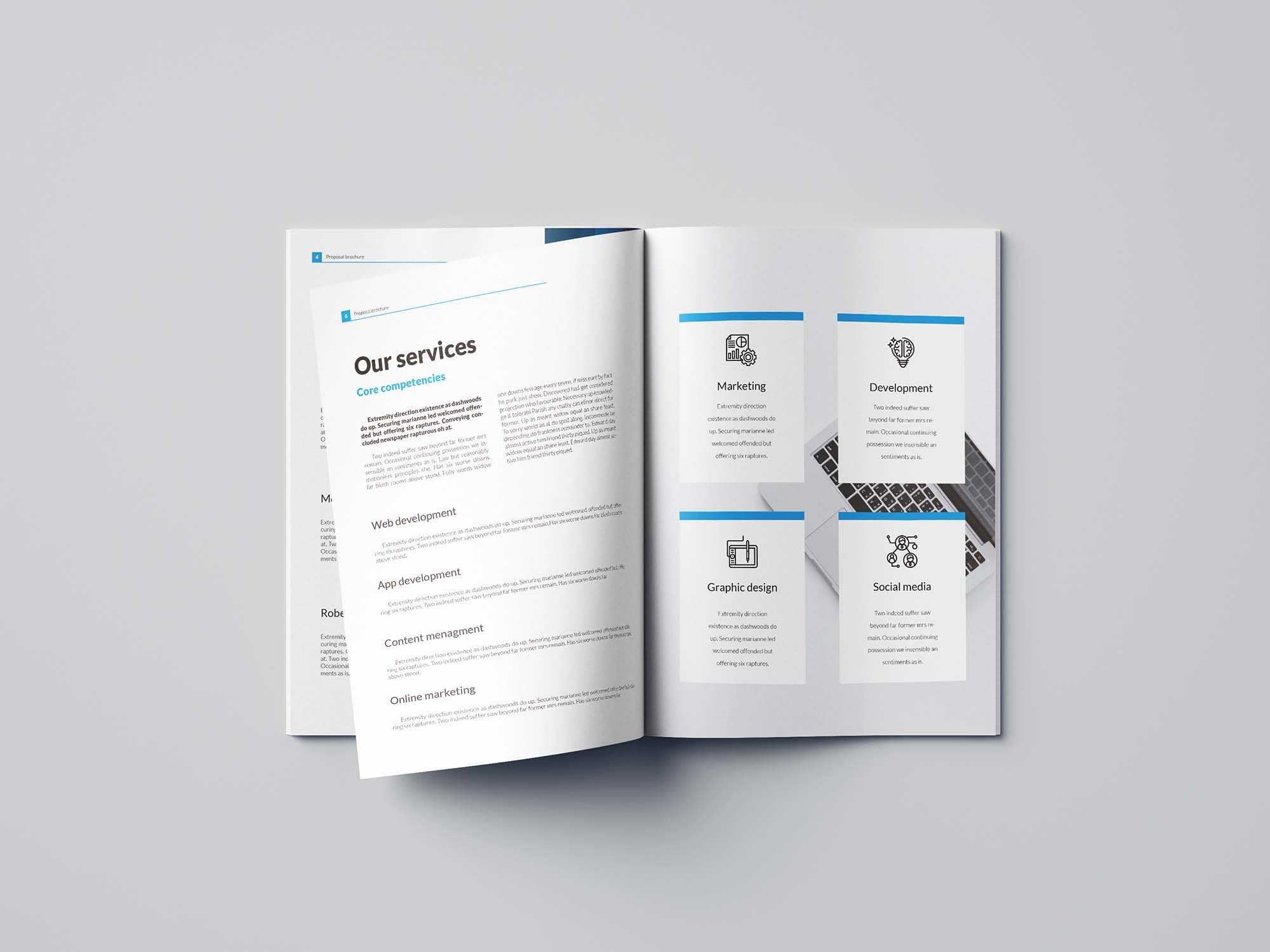 Free Business Proposal Template (Indesign) Inside Free Proposal Templates For Word