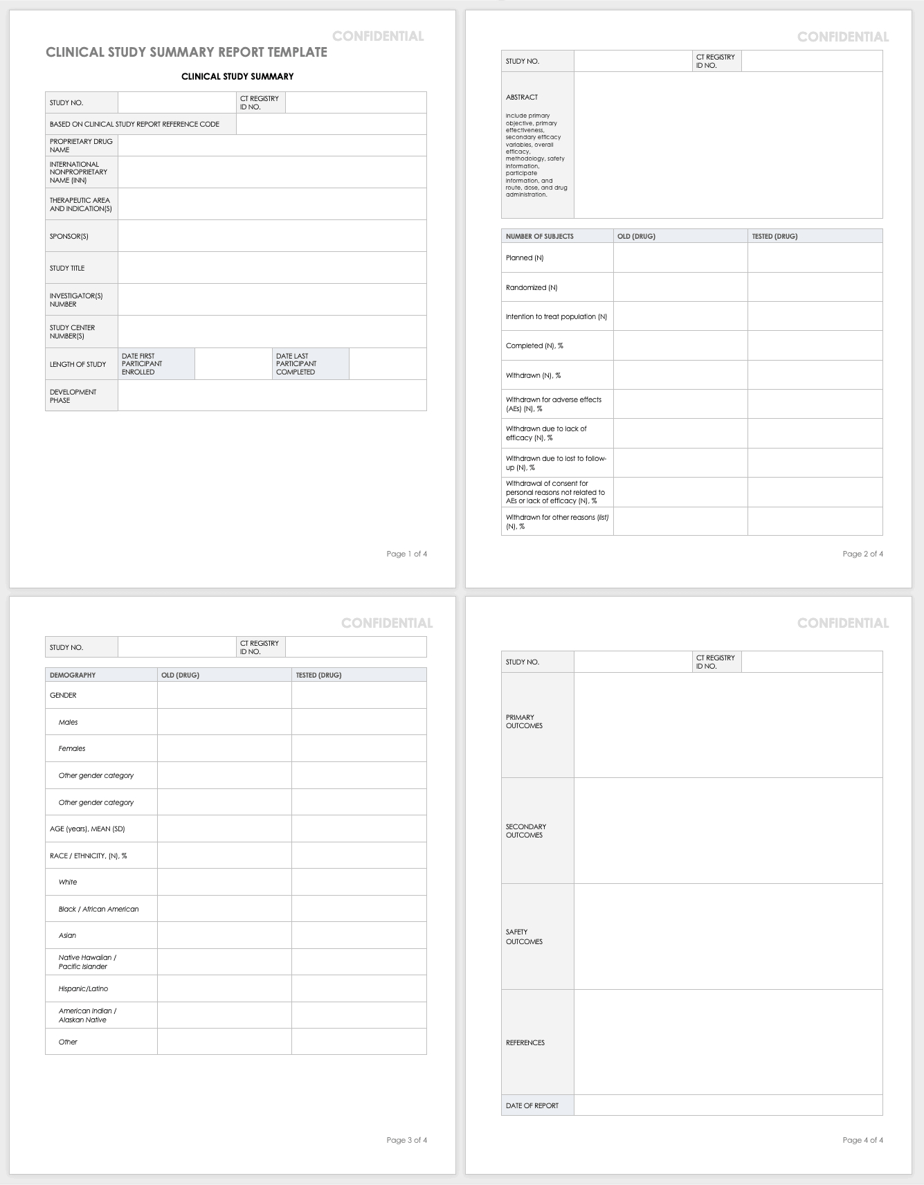 Free Clinical Trial Templates | Smartsheet Pertaining To Clinical Trial Report Template