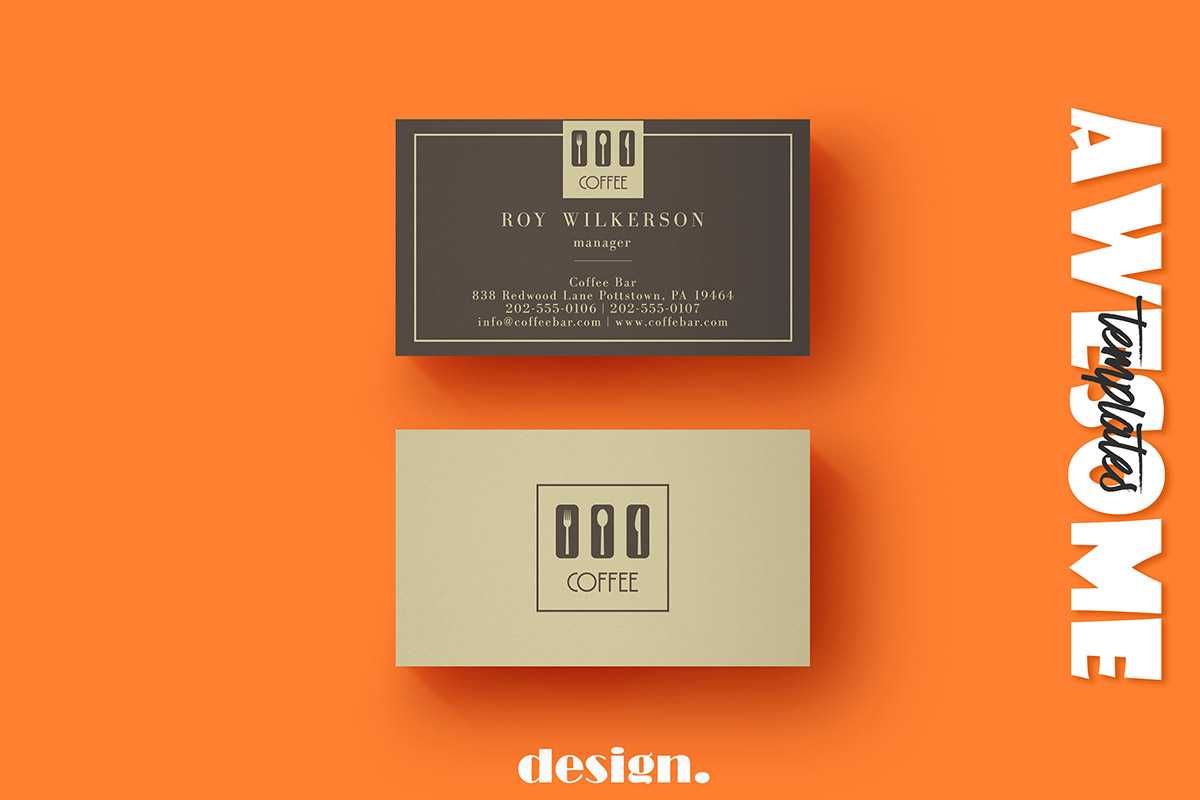 Free Coffee Business Card Template - Creativetacos With Regard To Coffee Business Card Template Free