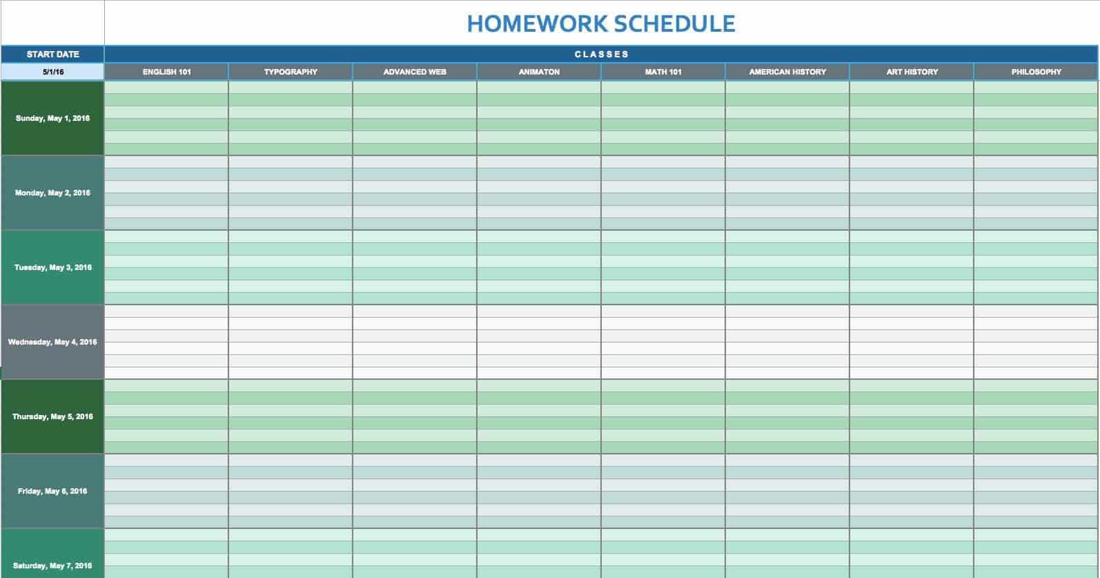 Free Daily Schedule Templates For Excel – Smartsheet Intended For Daily Activity Report Template