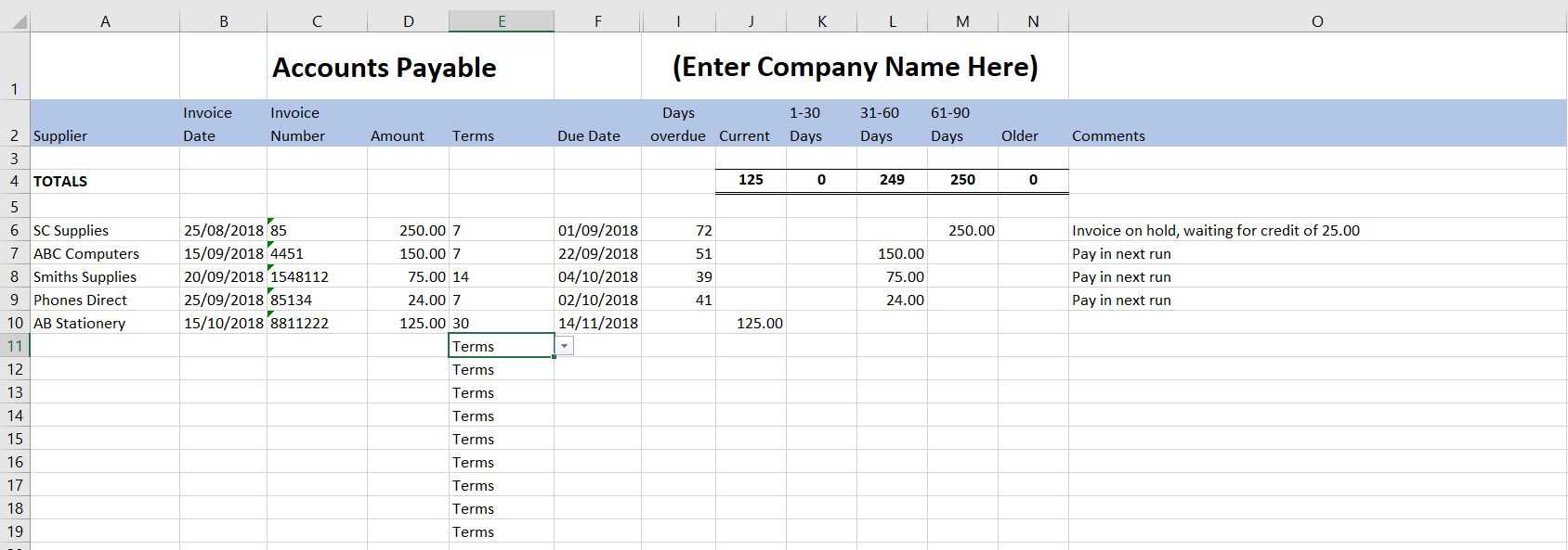 Free Excel Bookkeeping Templates - 14 Accounts Spreadsheets In Excel Template For Small Business Bookkeeping