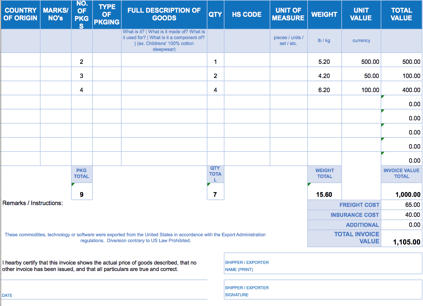 Free Excel Invoice Templates - Smartsheet With Regard To Excel 2013 Invoice Template