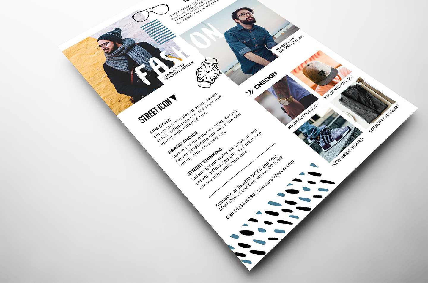 Free Fashion Flyer Template For Photoshop & Illustrator Inside Fashion Flyers Templates For Free