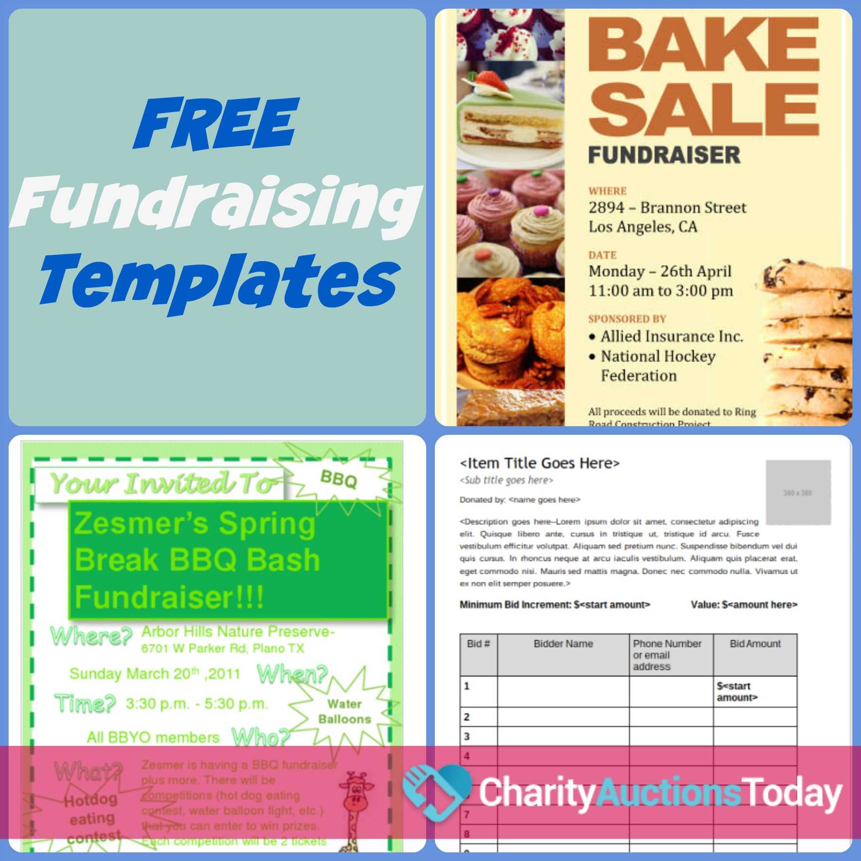 Free Fundraiser Flyer | Charity Auctions Today Regarding Free Printable Fundraiser Flyer Templates