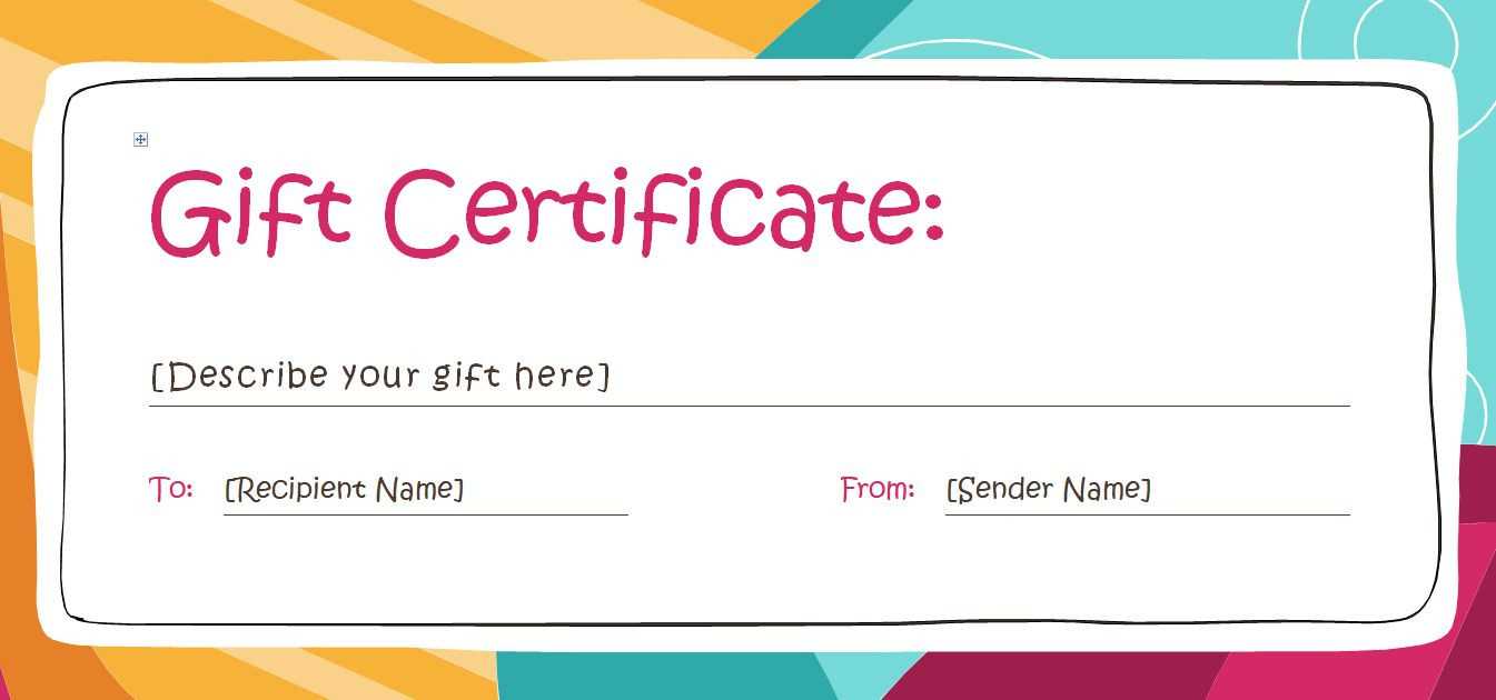 Free Gift Certificates Template Inspirational Free Gift Intended For Custom Gift Certificate Template