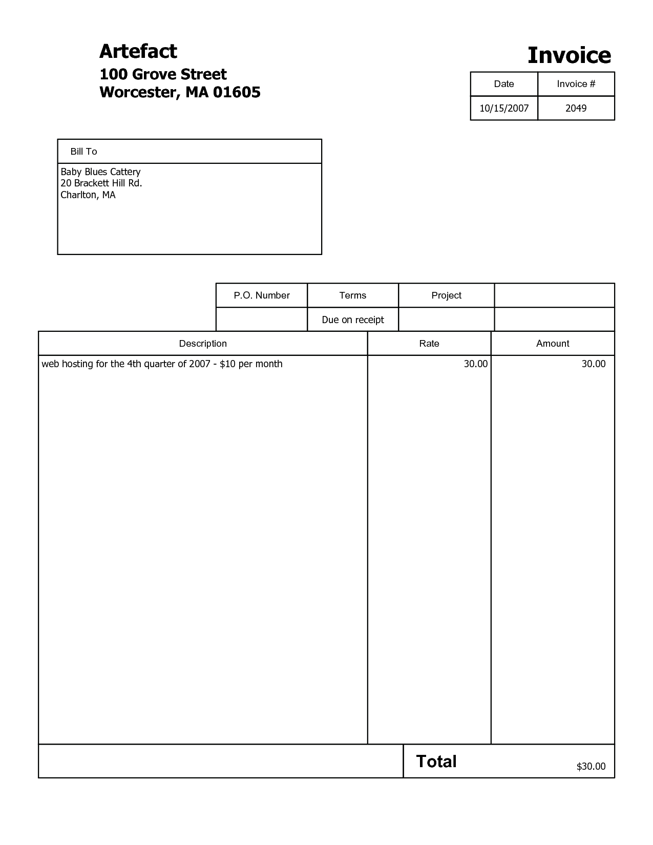 free invoice template pdf