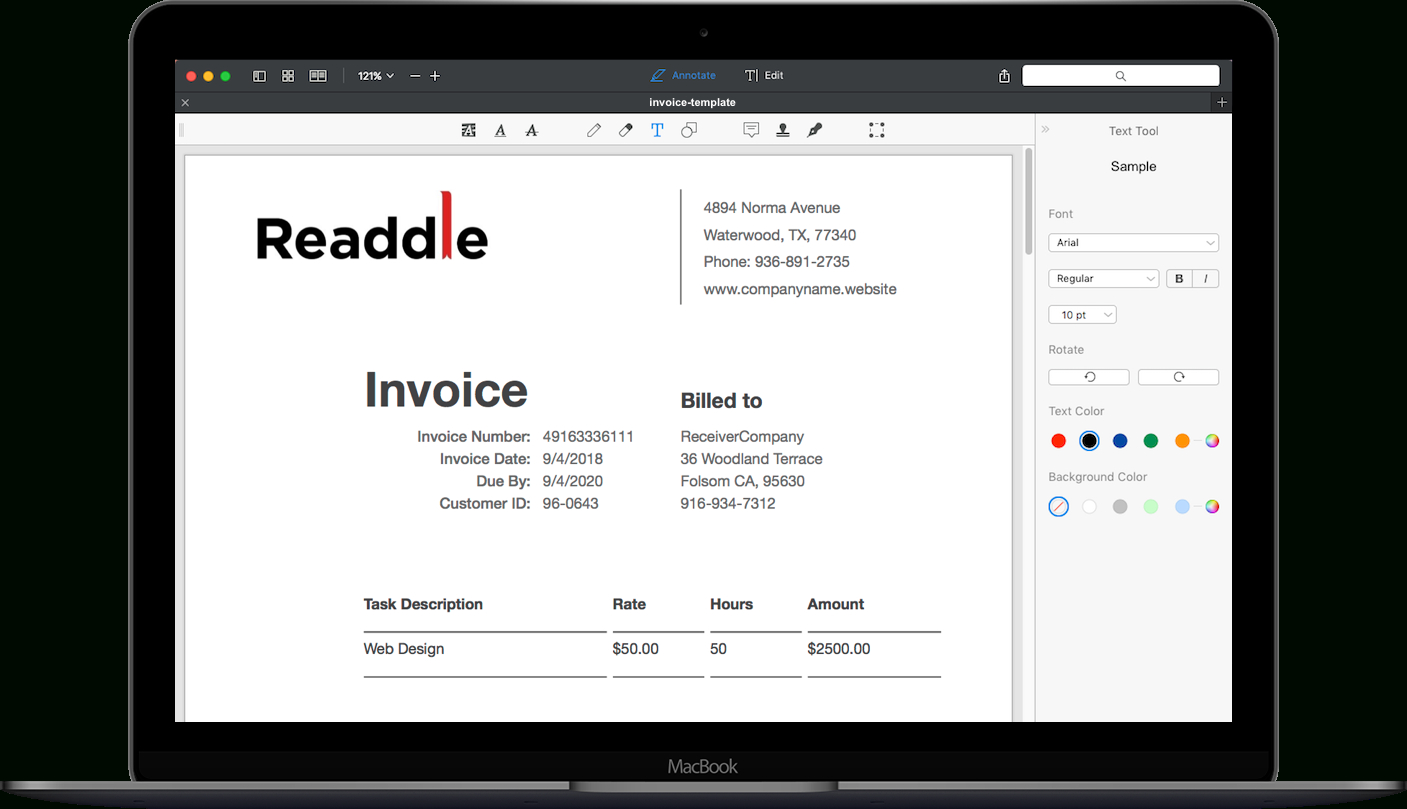 Free Invoice Templates | Download Invoice Templates In Pdf With Regard To Free Invoice Template For Iphone