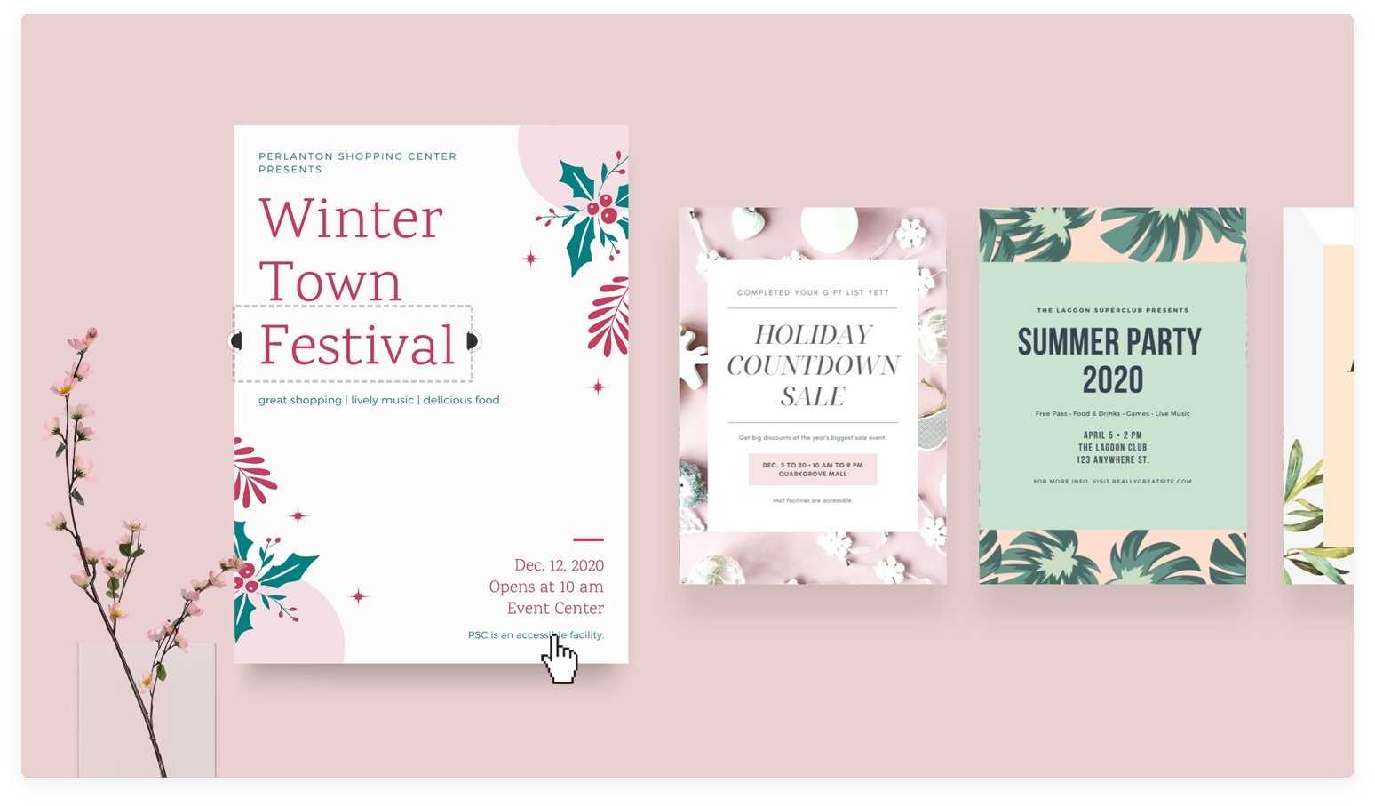 Free Online Flyer Maker: Design Custom Flyers With Canva Inside Free Online Flyer Design Template