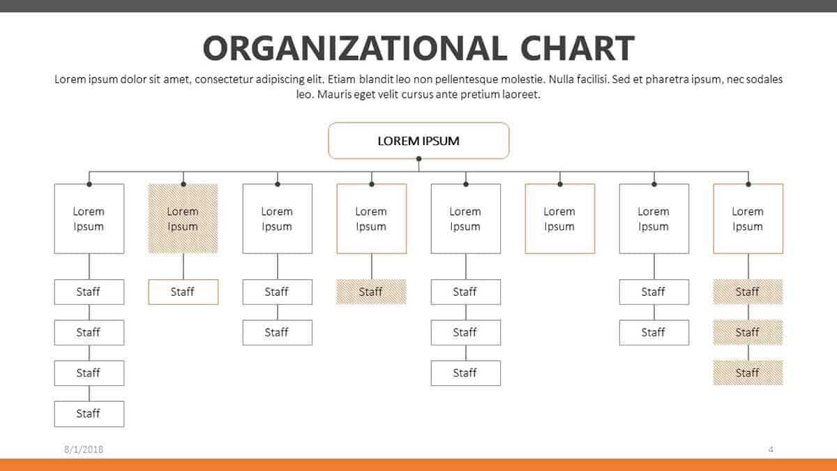 Free Organizational Chart Templates For Powerpoint | Present For Free Blank Organizational Chart Template