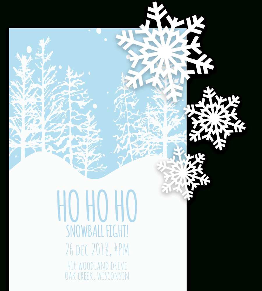 Free Printable Christmas Invitation Templates In Word! Intended For Free Christmas Invitation Templates For Word