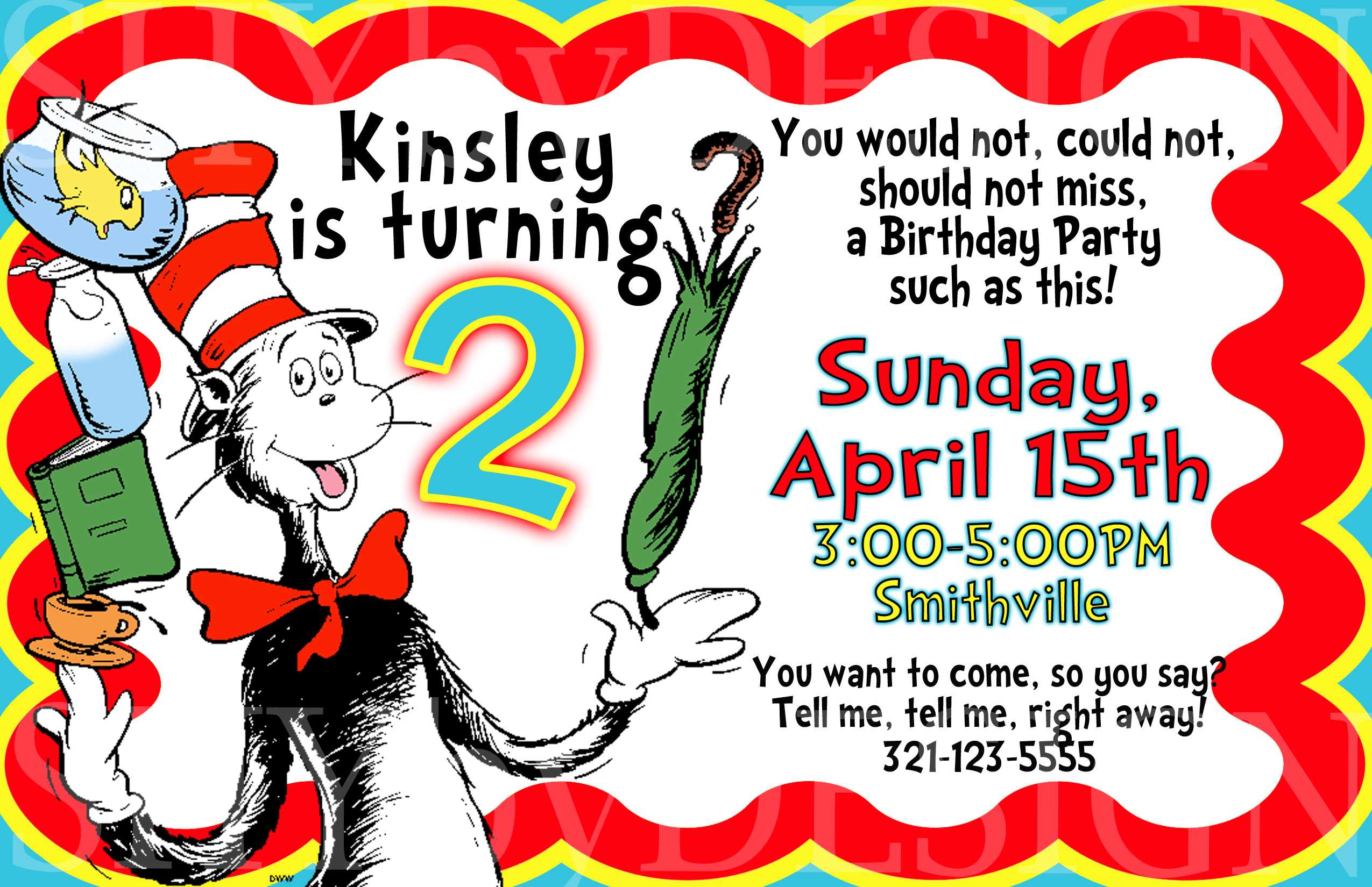 Free Printable Dr Seuss Birthday Invitations | | Dolanpedia Pertaining To Dr Seuss Flyer Template