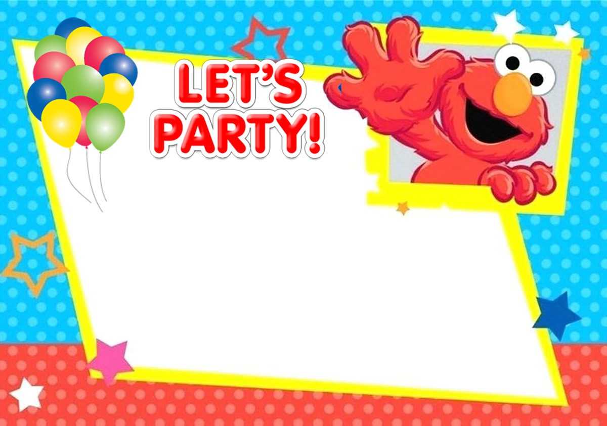 Free Printable Elmo Birthday Invitation Card | Invitations Inside Elmo Birthday Card Template