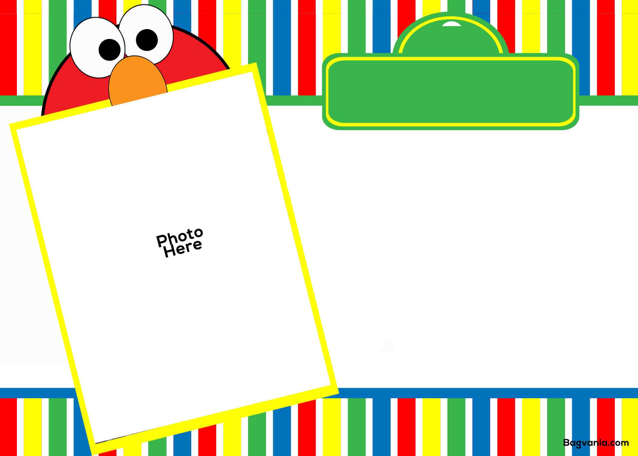 Free Printable Elmo Birthday Invitations – Bagvania Regarding Elmo Birthday Card Template