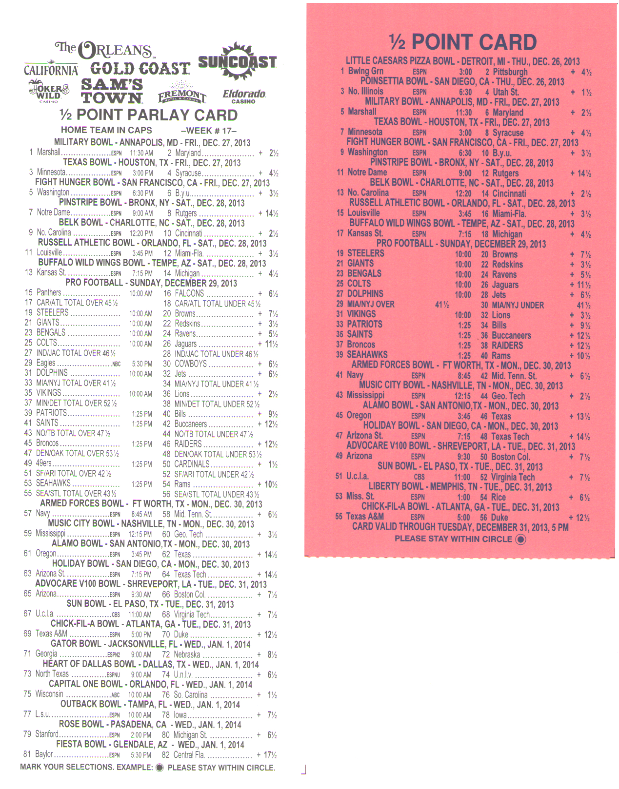 Free Printable Football Parlay Cards That Are Gratifying Within Football Betting Card Template